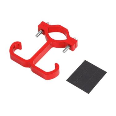 Imagem de predolo Gancho dianteiro para bicicleta, ganchos duplos, suporte para pendurar scooters elétricos, acessórios para motocicletas, bicicletas elétricas, Vermelho