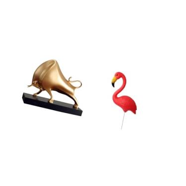 Imagem de Fenteer Escultura de Touro, Decoração para Casa, Artesanato de Mesa, Estátua Abstrata de Boi, Estatueta de Gado, Mesa, Sala de Estar, Quarto, Entrada, Estatue