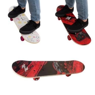 Imagem de Mini Skate Estampado Sortido, Skateboard Decorativo Mini
