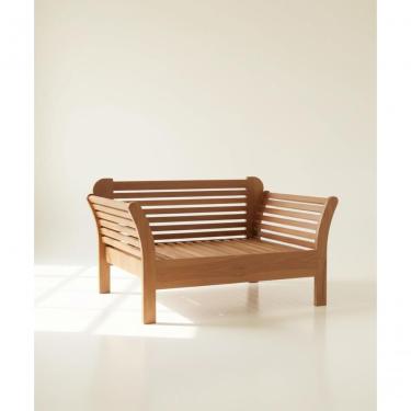 Imagem de Sofá Cama 1,00 X 1,00-190 Aberta - Madeira Maciça - Móveis De Gramado - Castanho