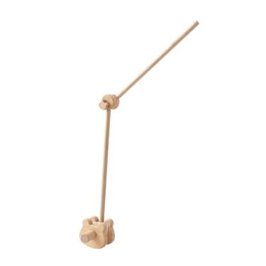 Imagem de TTETTZ Suporte de Móbile para Berço com Braço Articulado em Madeira Elegante para Decoração de Quarto Infantil