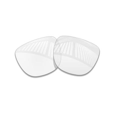 Imagem de MYCOURAG Lentes de reposição polarizadas com proteção UV para óculos de sol Ray-Ban RW4012 Wayfarer (Gen 2) 53 mm - HD transparente, não polarizada