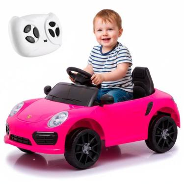 Imagem de Mini Carro Elétrico Infantil 6V A Bateria Com Luz E Som Frente E Ré - 