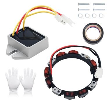 Imagem de Estator e regulador do alternador 592831 845907 para Bri-ggs & Stra-tton 394890 393374 691185 797375 797182 e 696459 691063 393800 3917359 3934 Trator de cortador de grama 74 390185 390671 390693