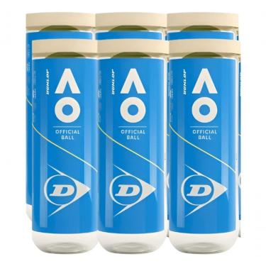 Imagem de Bola De Tênis Dunlop Australian Open - Pack C/ 6 Tubos