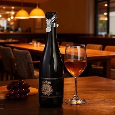 Imagem de Rolhas de vinho espumante com vedação, ajuste universal para champanhe e prosecco