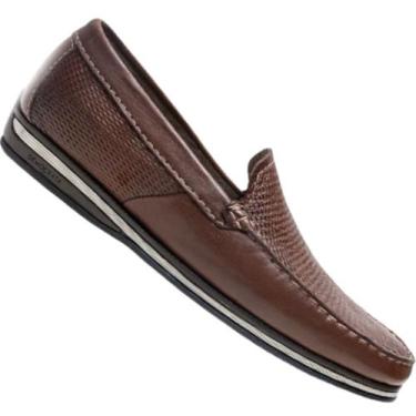 Imagem de Sapato Mocassim Democrata 135201 Masculino, Cafe, 41