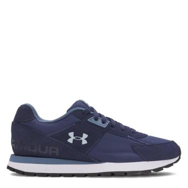 Imagem de Under Armour Tênis masculino Essential Runner, Azul-marinho lavado, azul escuro, azul calmo, 38