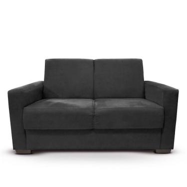Imagem de Sofá Estofado 2 Lugares Sala Estar Recepção Lavínia Suede Cor:preto