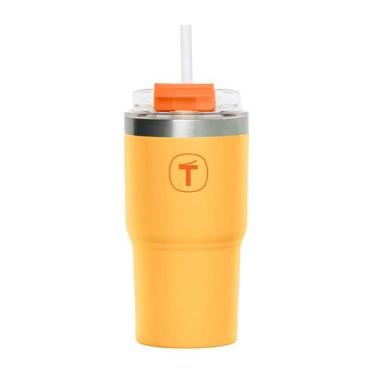 Imagem de Copo Térmico Tupperware Big T com Canudo 630ml, 630ml, Amarelo