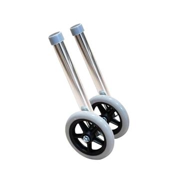 Imagem de Par De Rodas Para Andador Dellamed 3 Barras Cinza D10