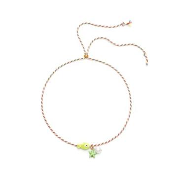 Imagem de Colar de estrela do mar, boêmio, praia, havaiano, colorido, verão, praia, costa, gargantilha para mulheres e homens, 29.5in, cerâmica, Sem Pedra Preciosa