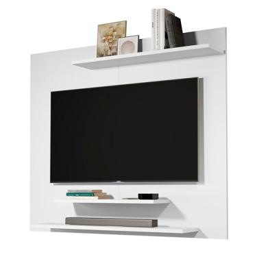 Imagem de Painel Suspenso Home Para TV até 36 polegadas 90x90 com Prateleiras (Branco)