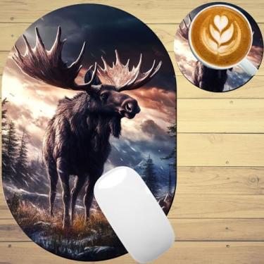 Imagem de TOEMZTFT Mouse pad pequeno, portátil, fundo de borracha antiderrapante à prova d'água, adequado para mouse sem fio, bandeja de teclado para laptop para homens e mulheres, viagem de escritório 18 x 27