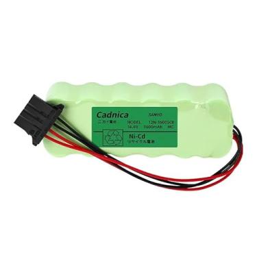 Imagem de VanzQRed Bateria PLC 12N-1600SCB 1600mAh para sistema OKUMA OSP-P200M, bateria Ni-Cd recarregável