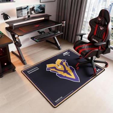 Imagem de Tapete antiderrapante para cadeira Neon Genesis Evangelion ESV e NERV Mecha design inspirado em 99 cm × 119 cm