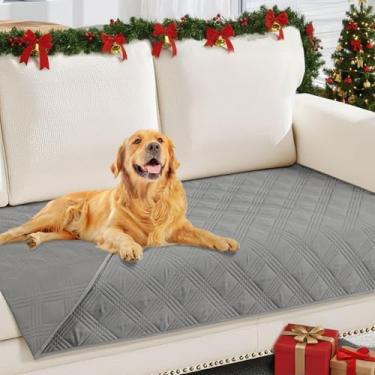 Imagem de hyha Cobertor impermeável para cães, cobertor reversível para cama de animal de estimação, capa de sofá macia para cães lavável, capa de sofá impermeável para sofá de cachorro, gatos, protetor de