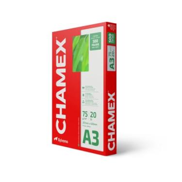 Imagem de Papel Chamex 03071740185, A3 - 297 x 420 mm, Branca, 500 Folhas
