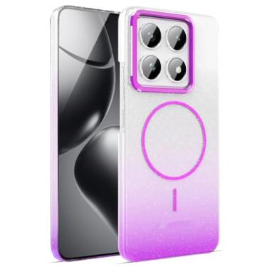 Imagem de Capa protetora colorida brilhante para Xiaomi Redmi 13T 14T Pro Note 10 11 12 13 14 Pro, roxa, para Xiaomi 13T Pro