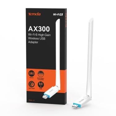 Imagem de Tenda AX300 Adaptador USB WiFi-Banda Única 2,4GHz para PC WiFi 6 Adaptador USB -286Mbps, Mini USB WiFi 6 Adaptador para PC Desktop Laptop, Adaptador WiFi sem fio para Windows 11/10/7, USB WiFi Dongle