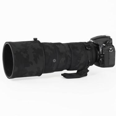 Imagem de CHASING BIRDS Capa de camuflagem de lente à prova d'água para Nikon AF-S 300 mm f/2.8G ED VR I/II capa protetora de lente à prova de chuva versão IV (preto sombra, com TC de 1,7X (TC-17E II))