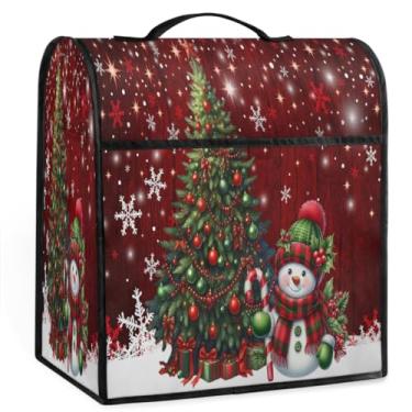 Imagem de Árvore de Natal, boneco de neve, capa de misturador de auxílio de cozinha para batedeira de 6 a 8 litros, capa protetora de armazenamento resistente à poeira, capas de eletrodomésticos para máquina