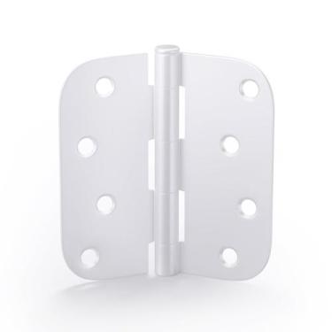 Imagem de Dobradiças de porta goldenwarm, 10 cm, ferro branco, pacote com 12 par