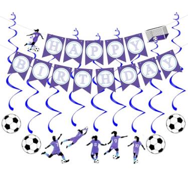 Imagem de Faixa de Feliz Aniversário Futebol Decorações de Festa de Aniversário