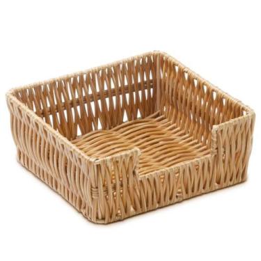 Imagem de Porta Guardanapo Claro Rattan 15 cm - Mimo Style - YK14643