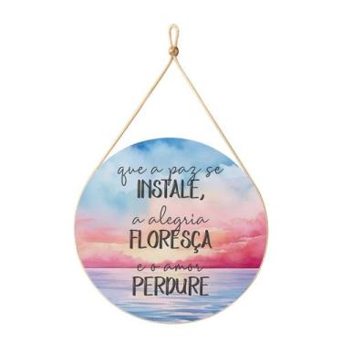 Imagem de Placas Decorativas Quarto Porta 30x30 Em Mdf Redondas  - GRUPO RAIS, Q