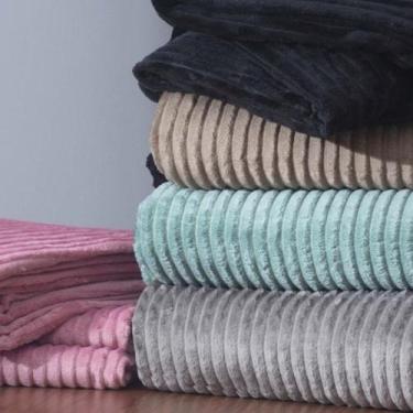 Imagem de Cobertor Manta Canelada da Corttex Casal Macia 1,8x2m pro Inverno, Mar