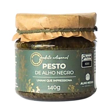 Imagem de Molho Pesto de Alho Negro Artesanal 140g - Alho Negro do Sítio