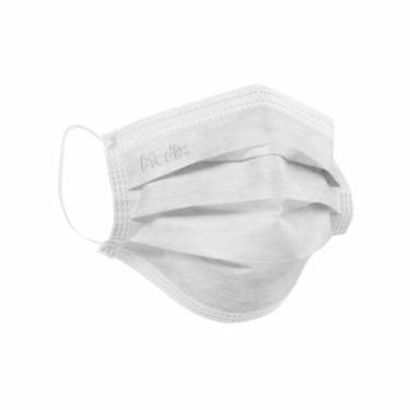Imagem de Máscara Tripla Descartável Branca Polybag Medix Brasil - 50 Unidades p