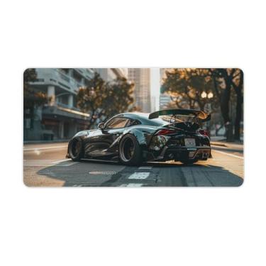 Imagem de FoRes JDM Tapete de mouse grande para jogos, Darth Vader JDM, tapete de mesa para carro, base de borracha antiderrapante, acessórios de computador, suprimentos para escritório, casa, 40 x 75 cm,