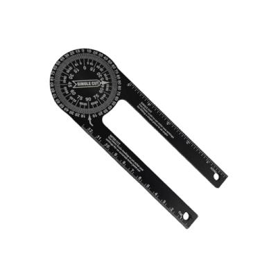 Imagem de Serra de Ângulo 7 Polegadas Protração Liga Alumínio Escalas Leitura Precisas Interior e Exterior Buscador Mitre para Carpinteiros Encanadores Ofícios