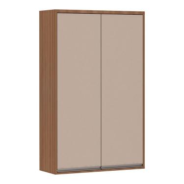 Imagem de Armário Aéreo Cristaleira 80cm 2 Portas Lari Vanilla