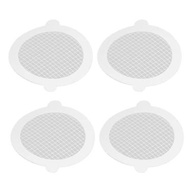 Imagem de GLOGLOW Coletor de Cabelo para Dreno de Chuveiro, Coletor de Cabelo Durável de Fibra de Vidro para Captura Eficiente de, Perfeito para Banheiras e Chuveiros (50 peças (diâmetro do círculo 9cm,