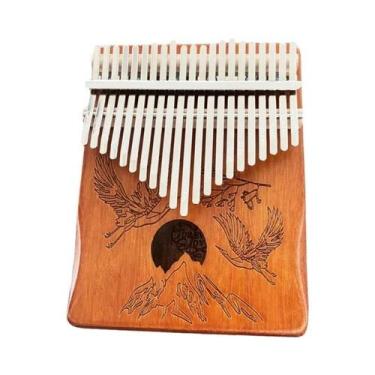 Imagem de Kalimba Profissional De 21 Teclas Afinada, Piano De Polegar Portátil P