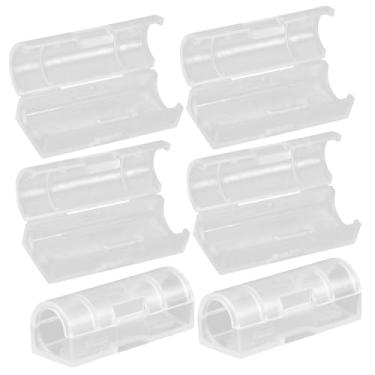 Imagem de OSALADI 20 peças organizador de cabos autoadesivos para montagem na parede, clipes de arame de parede, grampo de cabo para casa e escritório