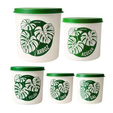 Imagem de Potes Mantimentos 5 Peças Super Resistente Jogo De Potes - INJETEMP, V