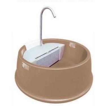 Imagem de Fonte Bebedouro Automática para Gatos e Cães - MARROM - Furacao Pet