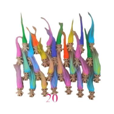 Imagem de Bonecos Troll Vintage Fofos E Coloridos, Coleção De Figuras Da Sorte, 
