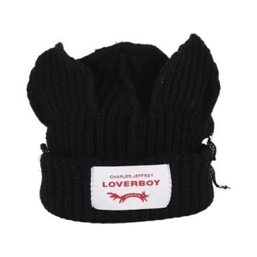 Imagem de Chapéu de Raposa Cinza Crochê - Gorro de Inverno para Mulheres - Estil