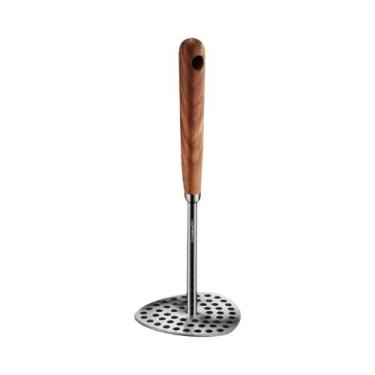 Imagem de Espremedor De Batatas De Aço Inoxidável Reforçado Com Placa De Malha F