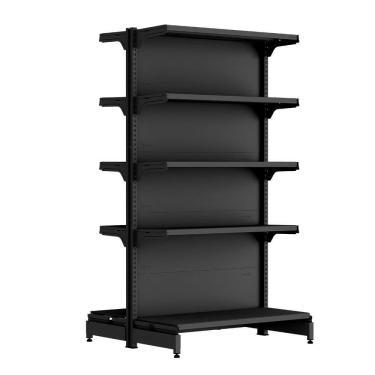 Imagem de Gôndola Amapá Fit 40 Inicial Centro 1,70x0,90x0,60/0,80 10 Bandejas Preto