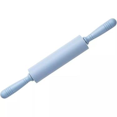 Imagem de Rolo de Massa de Silicone Antiaderente com Rolamento, 30 cm, Vermelho, para Pizzaria, Padaria, Confeitaria