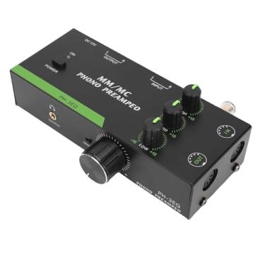 Imagem de Cryfokt "Pré-amplificador Estéreo Profissional Mm/MC Phono Preamp, Melhorando a Qualidade do Som para Toca-discos Giratório Saída de Entrada XLR de 5 Pinos Saída de Fone de Ouvido de 3,5 Mm para