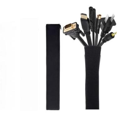 Imagem de HEEPDD Corretivo de Cabo à Prova de água, Capa de Cabo de Neoprene de 50 Cm à Prova de Poeira Com Design de Zíper para Geladeira de Computador de TV, Protetor Organizador de Fio para (2)