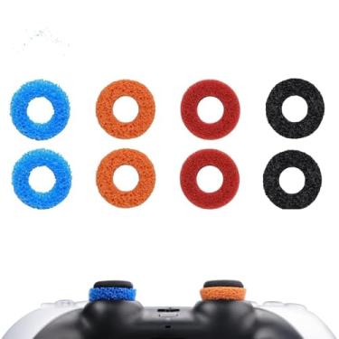 Imagem de MOLOPPO 8PCS Precision Rings for Xbox，Precision Rings for PS5，Gaming Accessories for PS4,for PS5, for PS Portal, for Xbox One,for Xbox Elite, for PlayStation 5 Accessories(Black/Orange/Red/Blue)