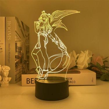 Imagem de Luz noturna LED 3D Lols Kais Sa que muda de cor para crianças